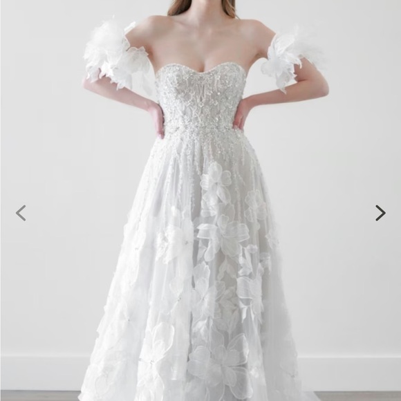 NWT-anthropologie-Watters Ivory Bridal Gown - Picture 8 of 13